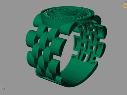 Cartie inspired ring - 3D printable - jewelry model 3D Model