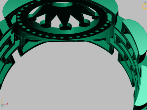 Cartie inspired ring - 3D printable - jewelry model 3D Model