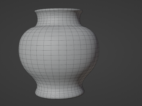 Ceramic Vase Traditional Turkish and Chinese Tiles Low-poly 3D मॉडल