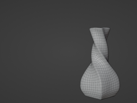 Ceramic Vase Traditional Turkish and Chinese Tiles Low-poly 3D मॉडल