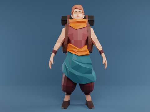 Low Poly Stylized Game Character Low-poly 3Dモデル