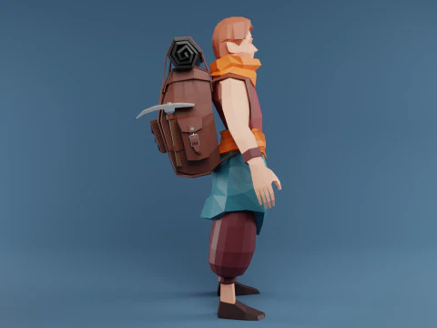 Low Poly Stylized Game Character Low-poly 3D Model