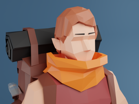 Low Poly Stylized Game Character Low-poly Model 3D