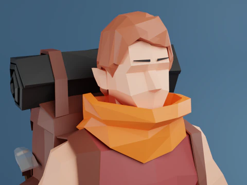 Low Poly Stylized Game Character Low-poly 3D Model