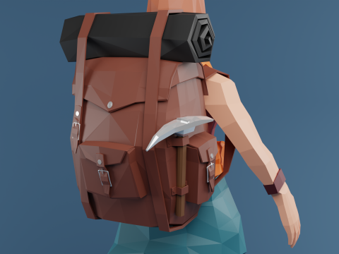 Low Poly Stylized Game Character Low-poly Model 3D