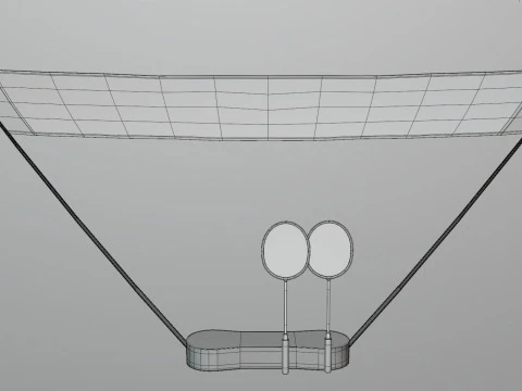 ミニバドミントン 無料 3Dモデル