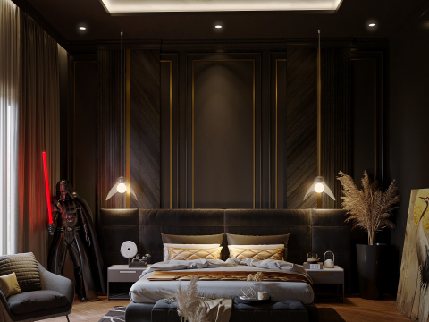 Master Bedroom Design Luxury Modelo 3D