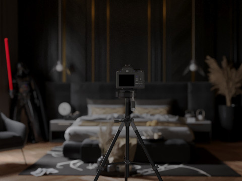 Master Bedroom Design Luxury 3D Model