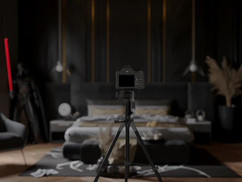 Master Bedroom Design Luxury 3D Model