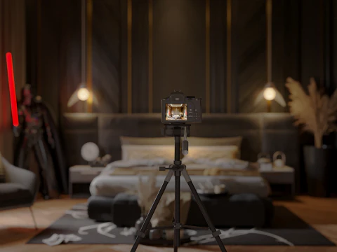 Master Bedroom Design Luxury 3D Model