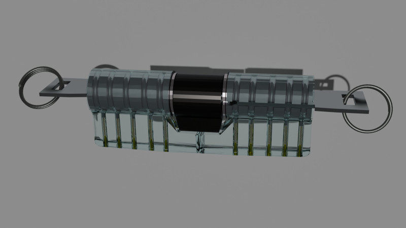 Secyrity lock for the door Modello 3D .c4d .max .obj .3ds .fbx .stl .blend 