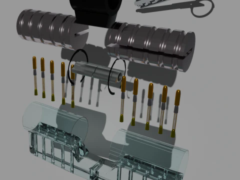 Secyrity lock for the door 3D Model