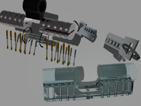 Secyrity lock for the door Modello 3D