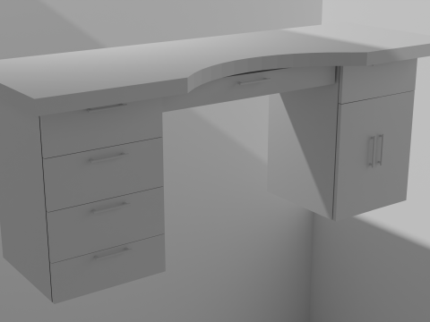 Tablewoodcloset 3Dモデル