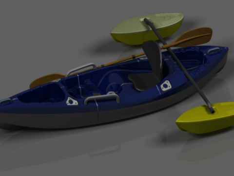 Modern Kayak Design - 3D CAD Model Ready for Production 3D Model