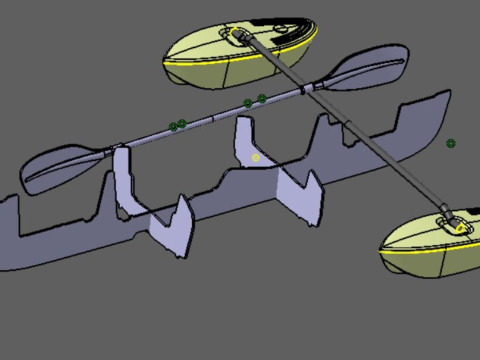 Modern Kayak Design - 3D CAD Model Ready for Production Modelo 3D