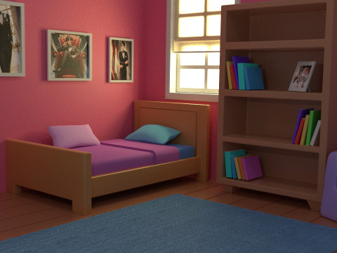 Pack with 6 separate isometric environments 3Dモデル