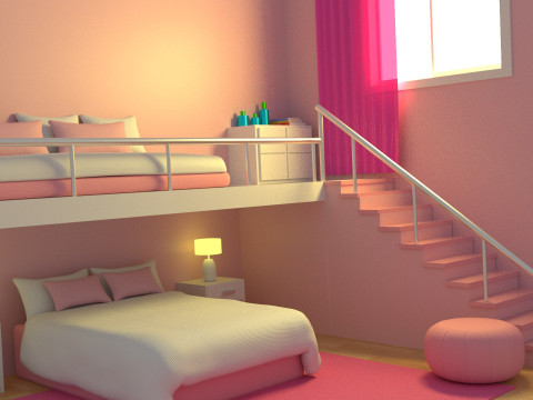 Pack with 6 separate isometric environments 3Dモデル