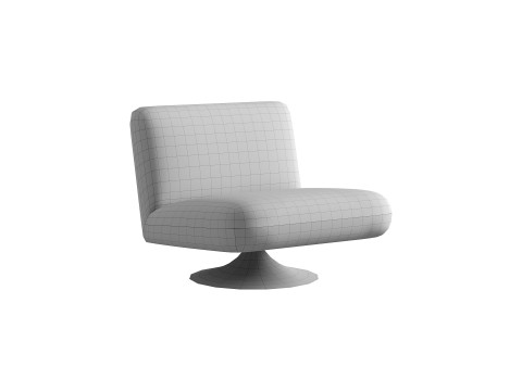 Swivel Accent Chair 3D Model