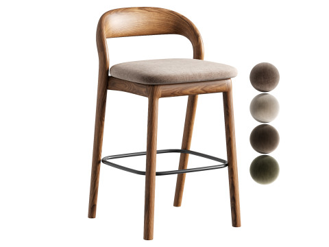 Ива Барный стул 3D Модель