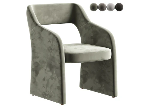 Silla de comedor Parker Modelo 3D