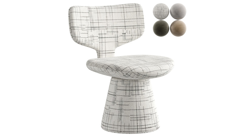 Lucy Chair 3D Model .c4d .max .obj .3ds .fbx .stl .blend 