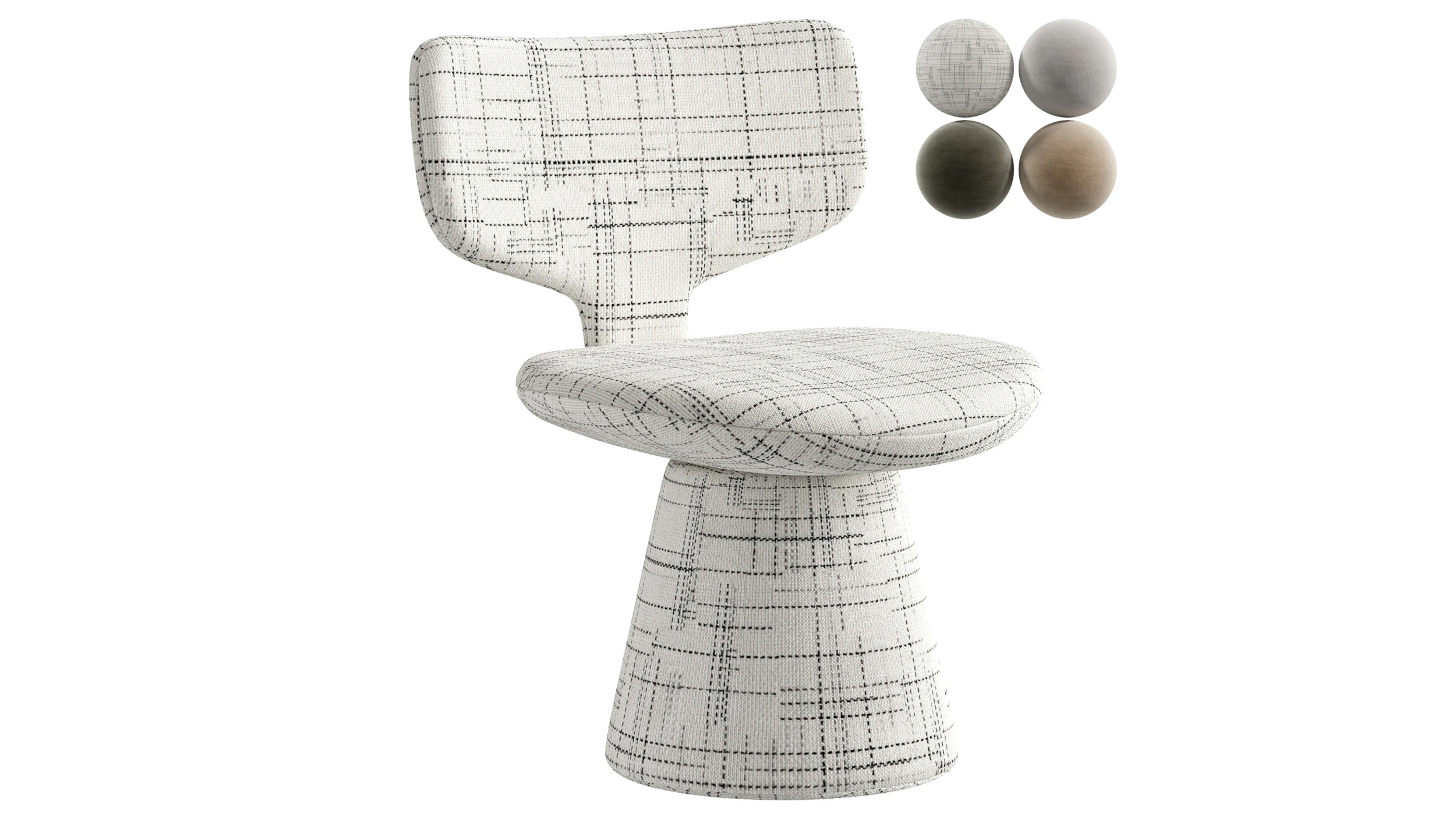 Sedia Lucia Modello 3D .c4d .max .obj .3ds .fbx .stl .blend 