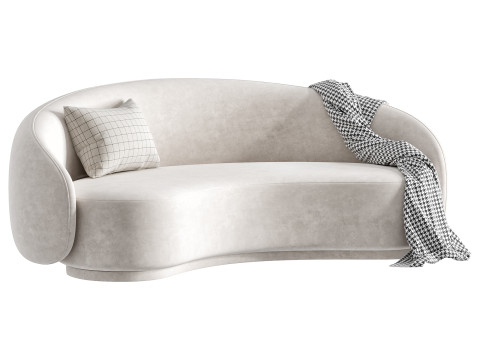 Zakrzywiona sofa Model 3D