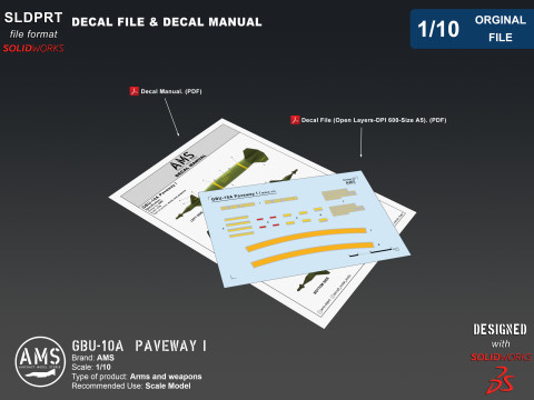 GBU-10A Paveway I - Orginal File 3D मॉडल