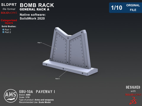 GBU-10A Paveway I - Orginal File 3D मॉडल