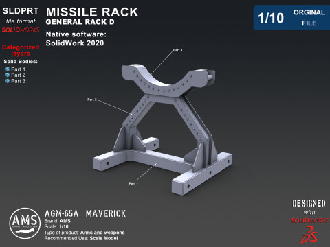 AGM-65A Maverick - Orginal File 3D Model