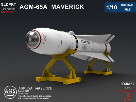 AGM-65A Maverick - Orginal File 3D Model
