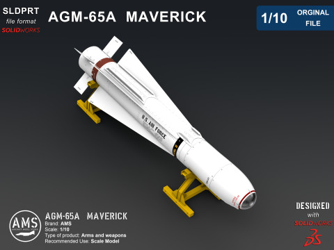 AGM-65A Maverick - Orginal File 3D Model