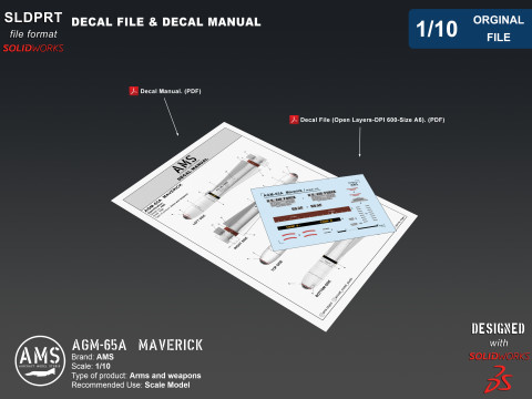 AGM-65A Maverick - Orginal File 3D Model
