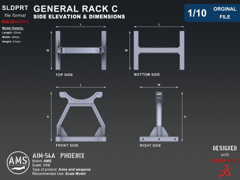 AIM-54A Phoenix - Orginal File Modèle 3D
