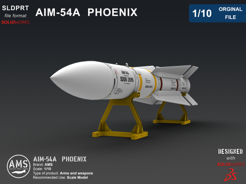 AIM-54A Phoenix - Orginal File Modèle 3D