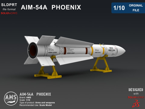 AIM-54A Phoenix - Orginal File Modèle 3D