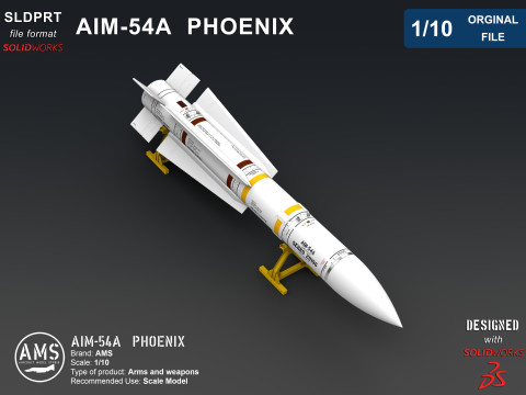 AIM-54A Phoenix - Orginal File Modèle 3D