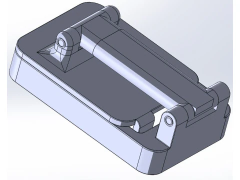 Foldable and hinged cell phone holder 3D Print Model