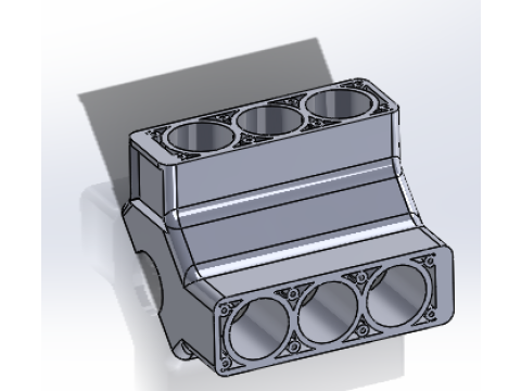 V6 engine model Modelo de Impressão 3D