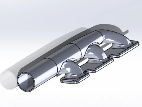 V6 engine model 3D Print Model