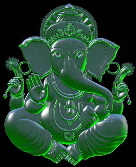 Ganesha ji for cnc 3D Print Model .c4d .max .obj .3ds .fbx .stl .blend 