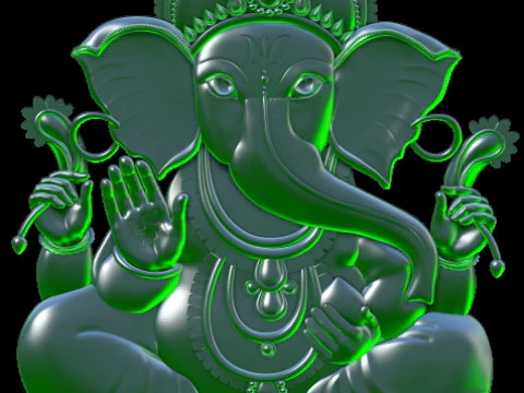 CNC 的 Ganesha ji 3D 打印模型