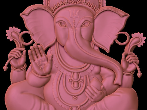 Ganesha ji for cnc 3Dプリントモデル