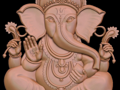 Ganesha ji for cnc 3Dプリントモデル
