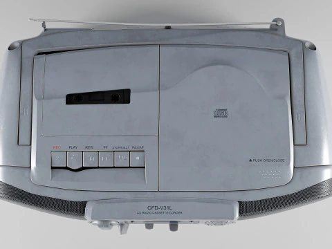 Sony CFD-V31L Cd Radio Cassette-Corder Vintage Condition 3D Model
