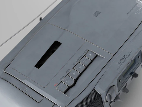 Sony CFD-V31L Cd Radio Cassette-Corder Vintage Condition 3D Model