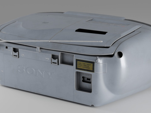Sony CFD-V31L Cd Radio Cassette-Corder Vintage Condition Modello 3D