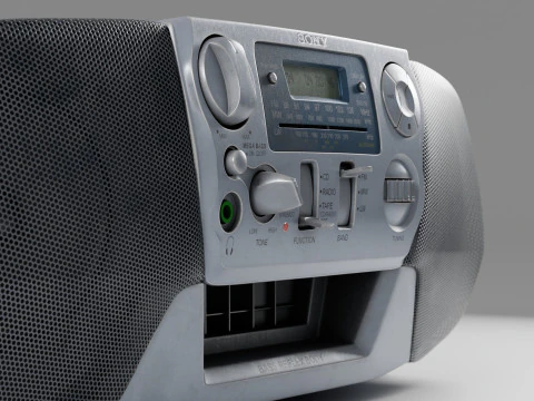 Sony CFD-V31L Cd Radio Cassette-Corder Vintage Condition 3D Model