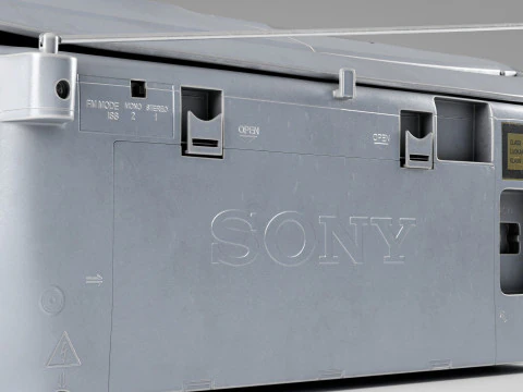 Sony CFD-V31L Cd Radio Cassette-Corder Vintage Condition 3D Model